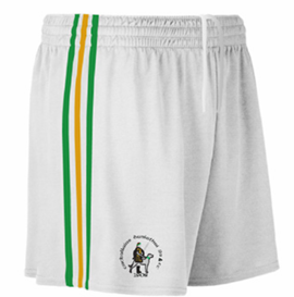 Dunloy Cuchullians White/Emerald/Amber Shorts