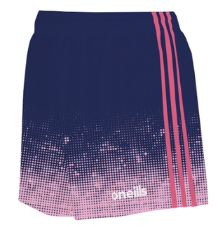 Navy Shorts - Pink Fade
