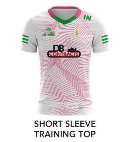 Dunloy Training Top White/Pink (PO)