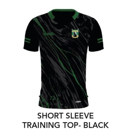 Wolfe Tones Short Sleeve Training Top - Black